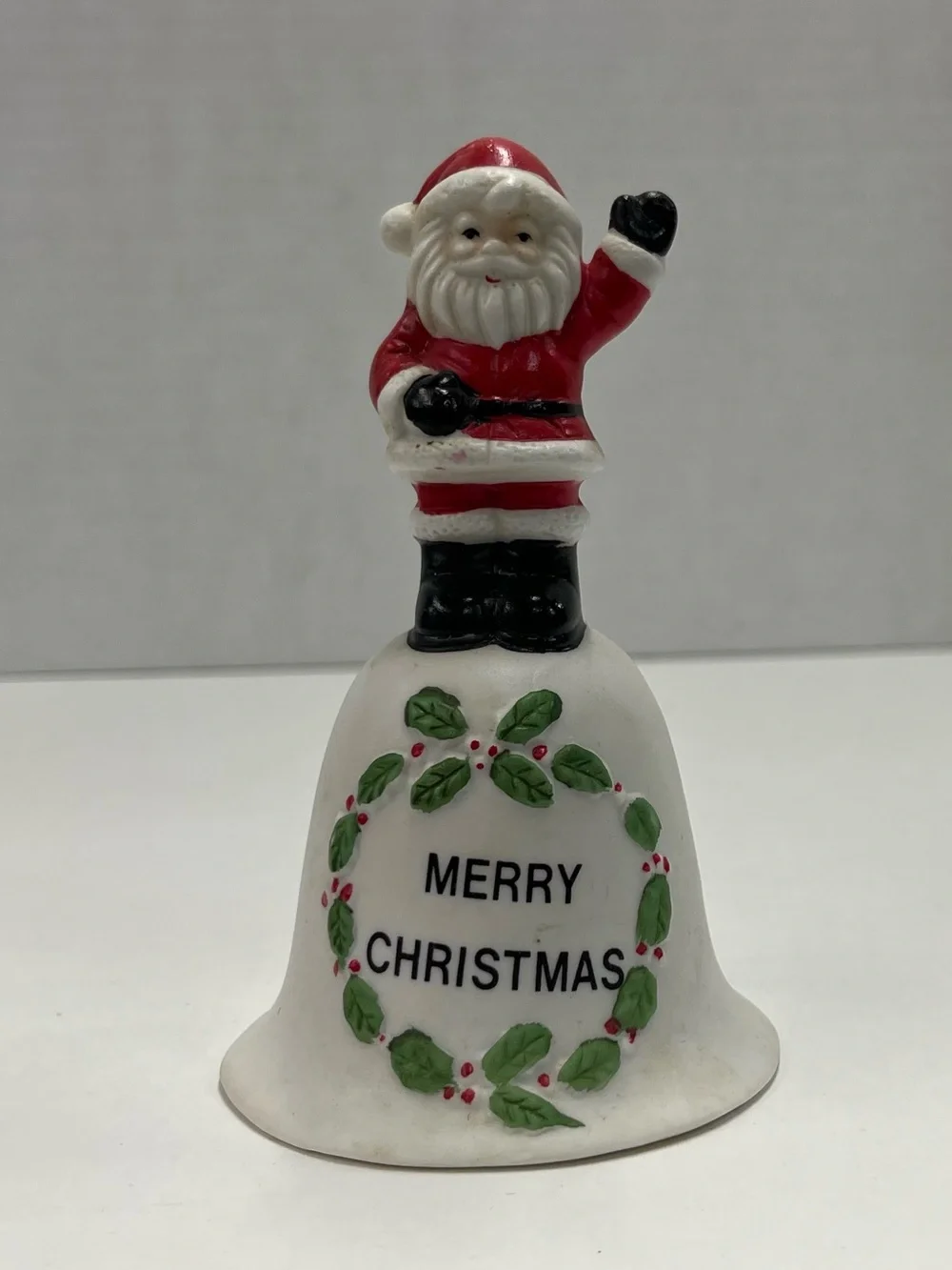 Vintage “Santa’s Back” ceramic bell